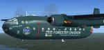 FSX Nord Noratlas Montana DNRC Forestry Division Smokejumper Transport N7549F Textures